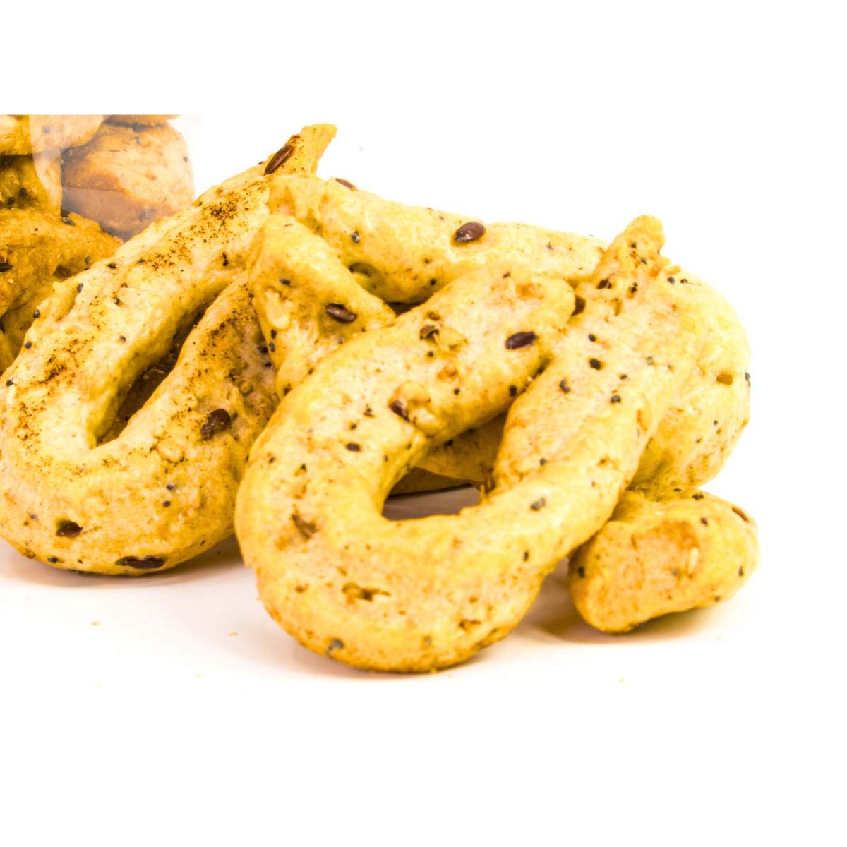 taralli ai semi di sesamo, lino e papavero