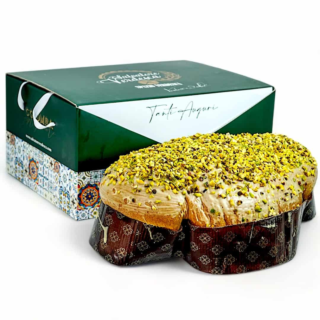 Colomba artigianale alla crema e cioccolato al Pistacchio - 1 Kg. - Salvatore Verdesca
