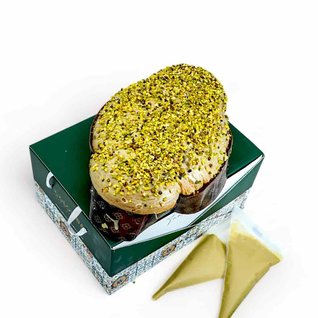 Colomba artigianale alla crema e cioccolato al Pistacchio - 1 Kg. - Salvatore Verdesca