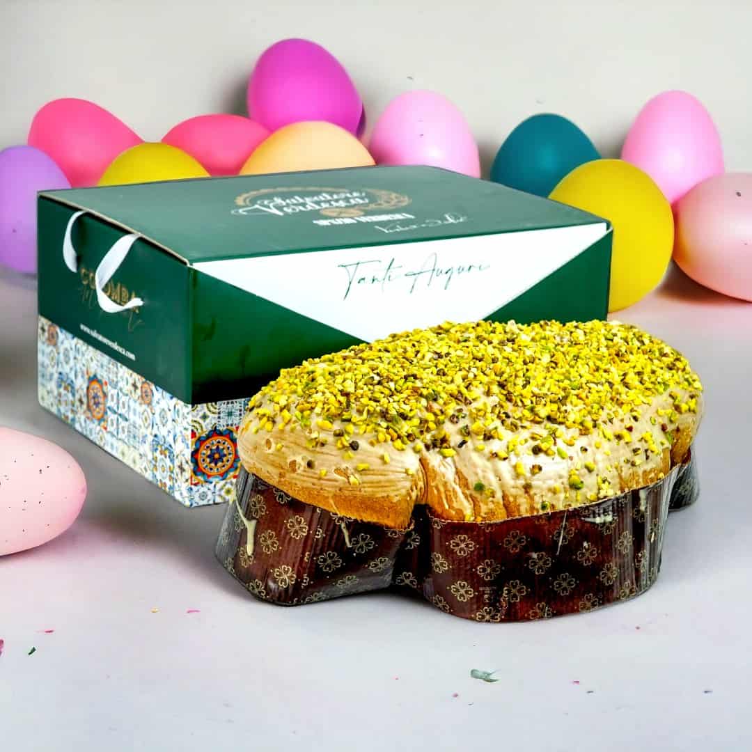 Colomba artigianale alla crema e cioccolato al Pistacchio - 1 Kg. - Salvatore Verdesca