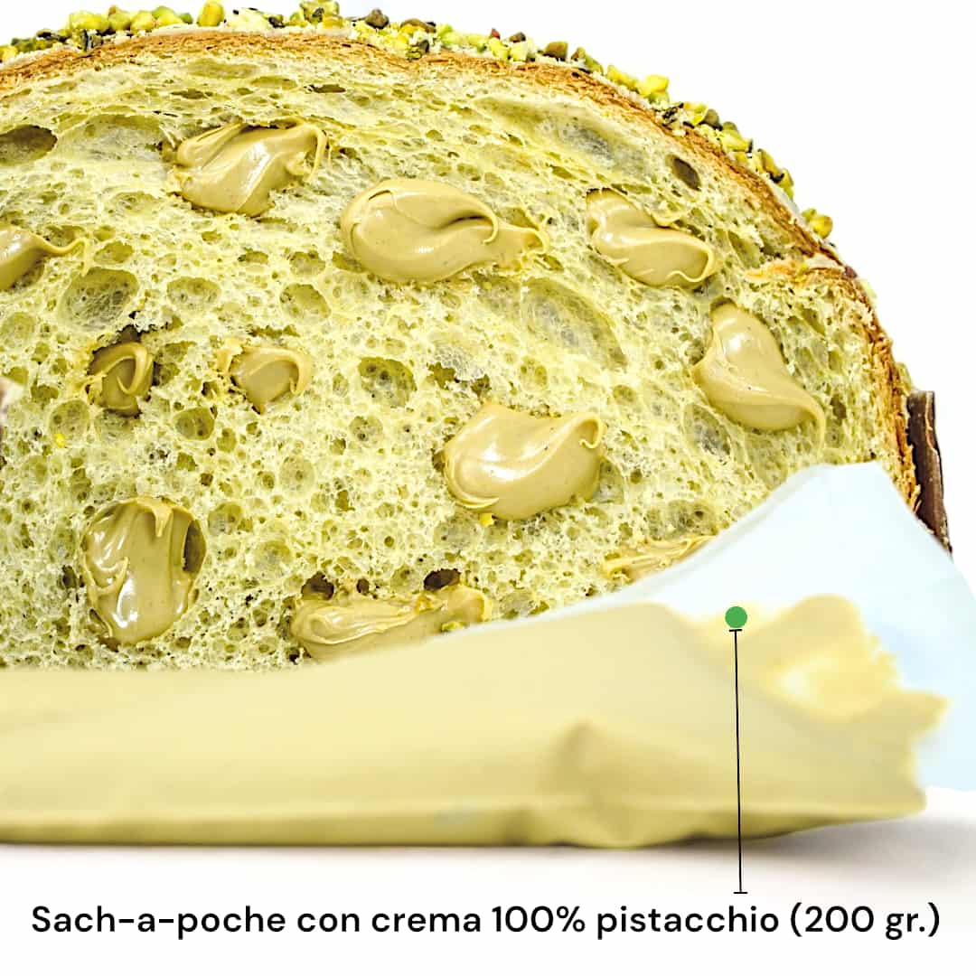 Colomba artigianale alla crema e cioccolato al Pistacchio - 1 Kg. - Salvatore Verdesca