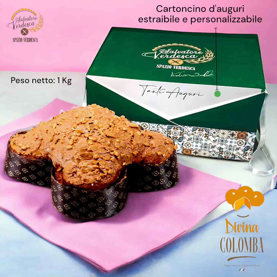 Colomba artigianale caramello e cioccolato 1 Kg - Salvatore Verdesca