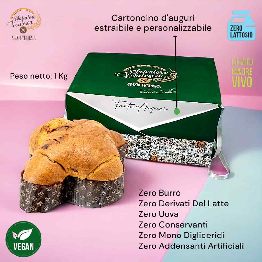 Colomba artigianale Molfettone fichi freschi e cioccolato 1 Kg - senza lattosio - Salvatore Verdesca