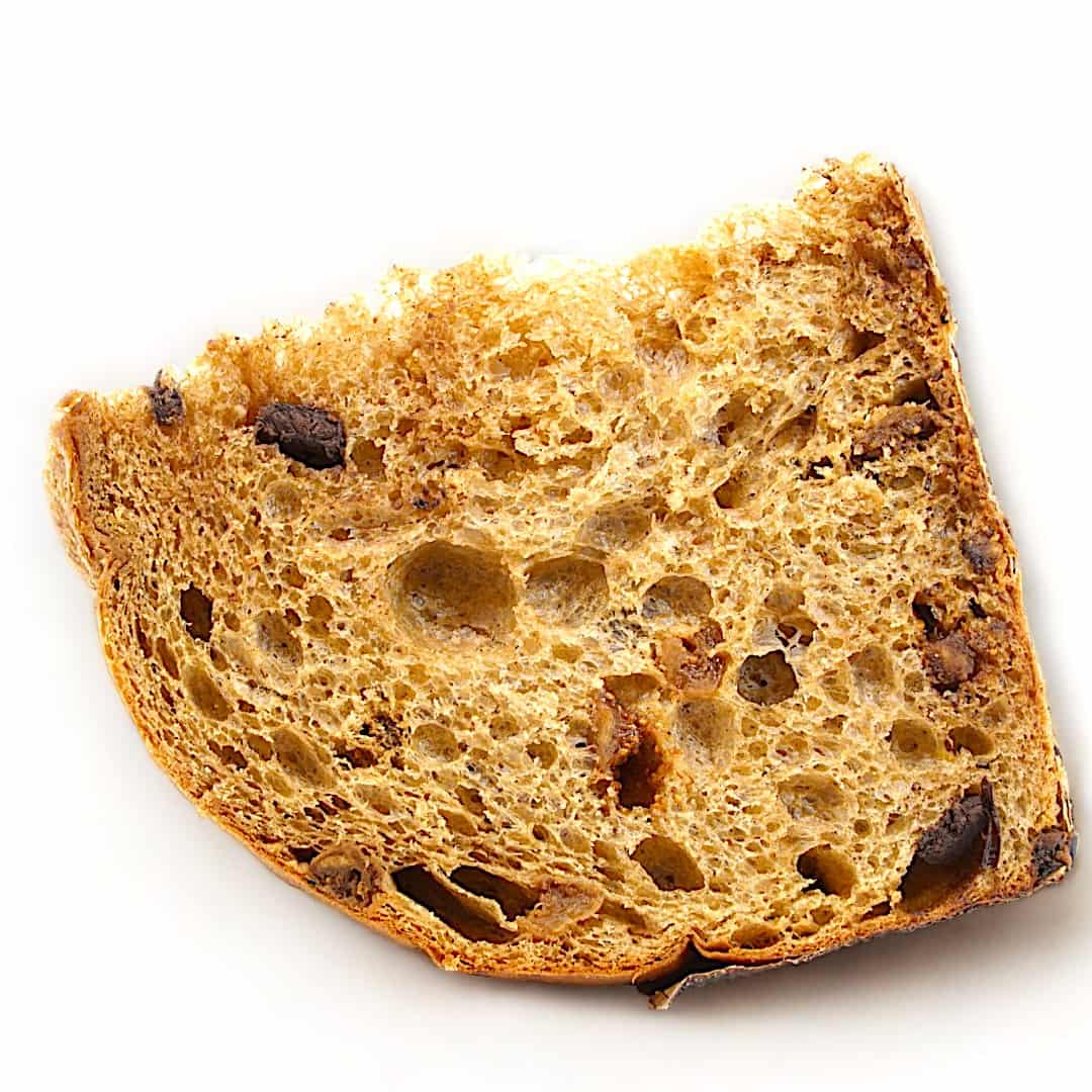 colomba senza lattosio fetta frontale