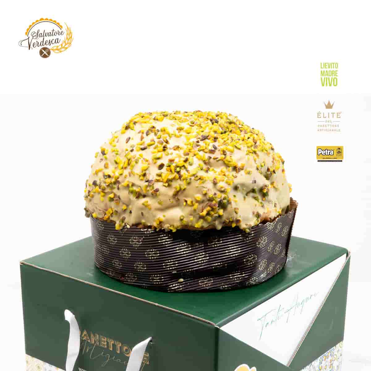 Panettone artigianale al Pistacchio - 1 Kg. - Salvatore Verdesca