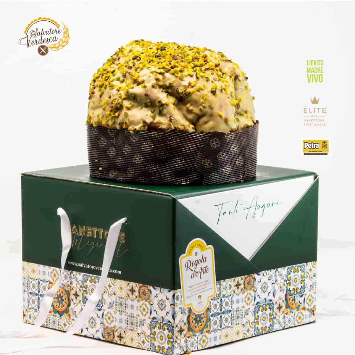Panettone artigianale al Pistacchio - 1 Kg. - Salvatore Verdesca