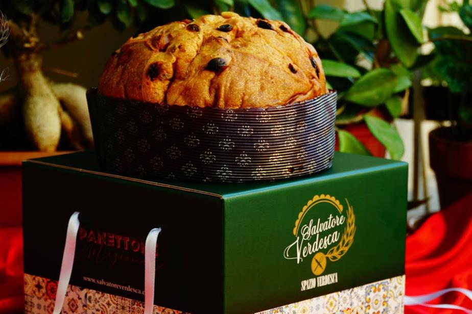 Panettone artigianale arancia e uvetta - 1 KG. - Salvatore Verdesca
