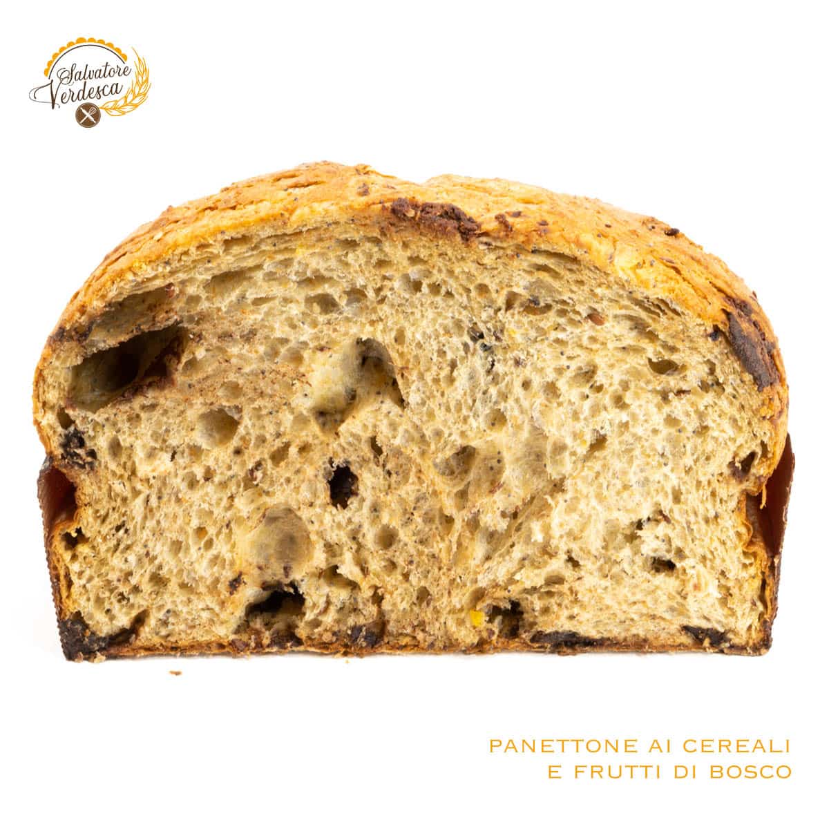 Panettone Cereali e Frutti di bosco - 1 KG. - Salvatore Verdesca