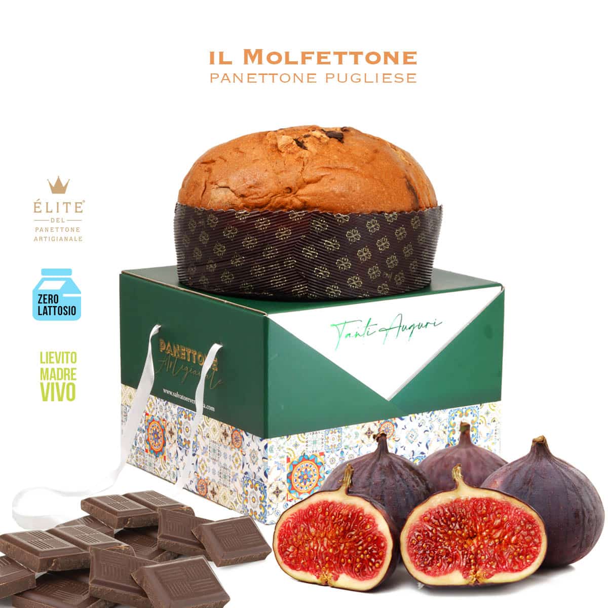 Panettone Molfettone (senza lattosio) - 1 KG. - Salvatore Verdesca