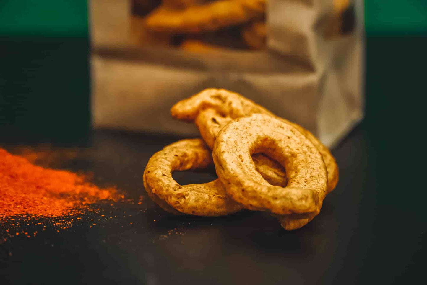 Taralli scaldati pugliesi alla paprika (240 gr.) - Salvatore Verdesca