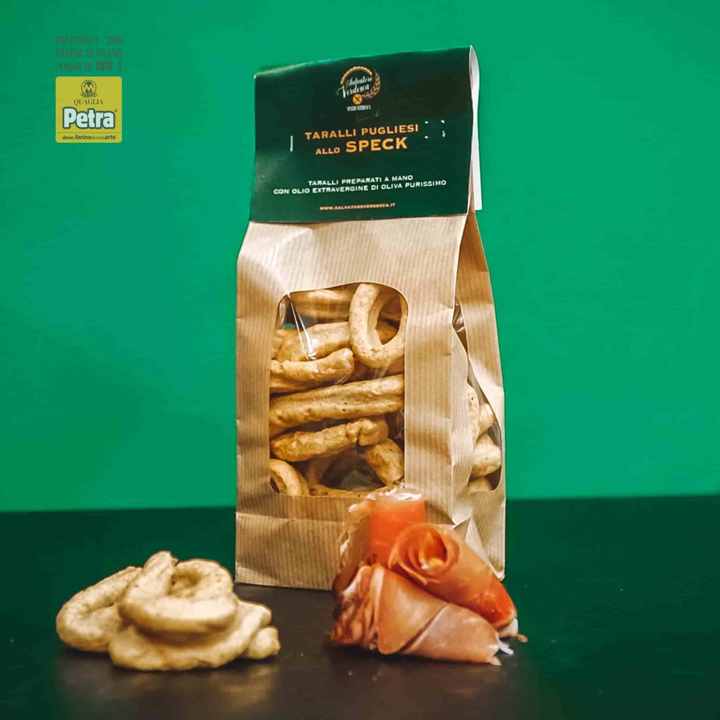 Taralli scaldati pugliesi allo Speck (240 gr.) - Salvatore Verdesca