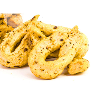 taralli ai semi di sesamo, lino e papavero