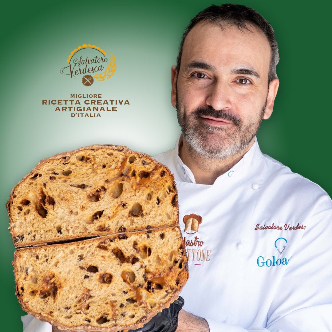 Panettone artigianale al Caramello - 1 KG. - Salvatore Verdesca