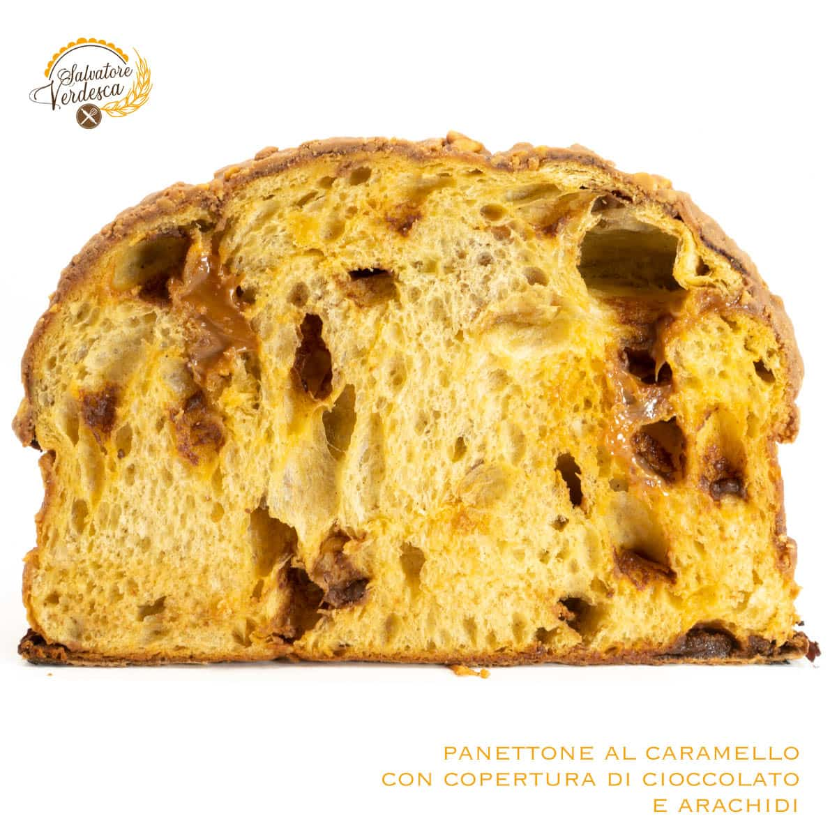 Panettone artigianale al Caramello - 1 KG. - Salvatore Verdesca