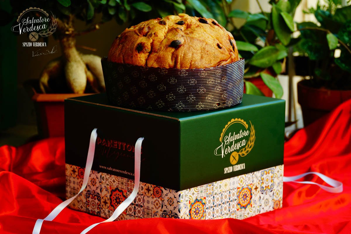 Panettone artigianale arancia e uvetta - 1 KG. - Salvatore Verdesca