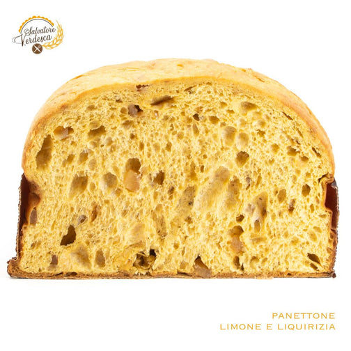 Panettone limone e liquirizia - 1 KG.